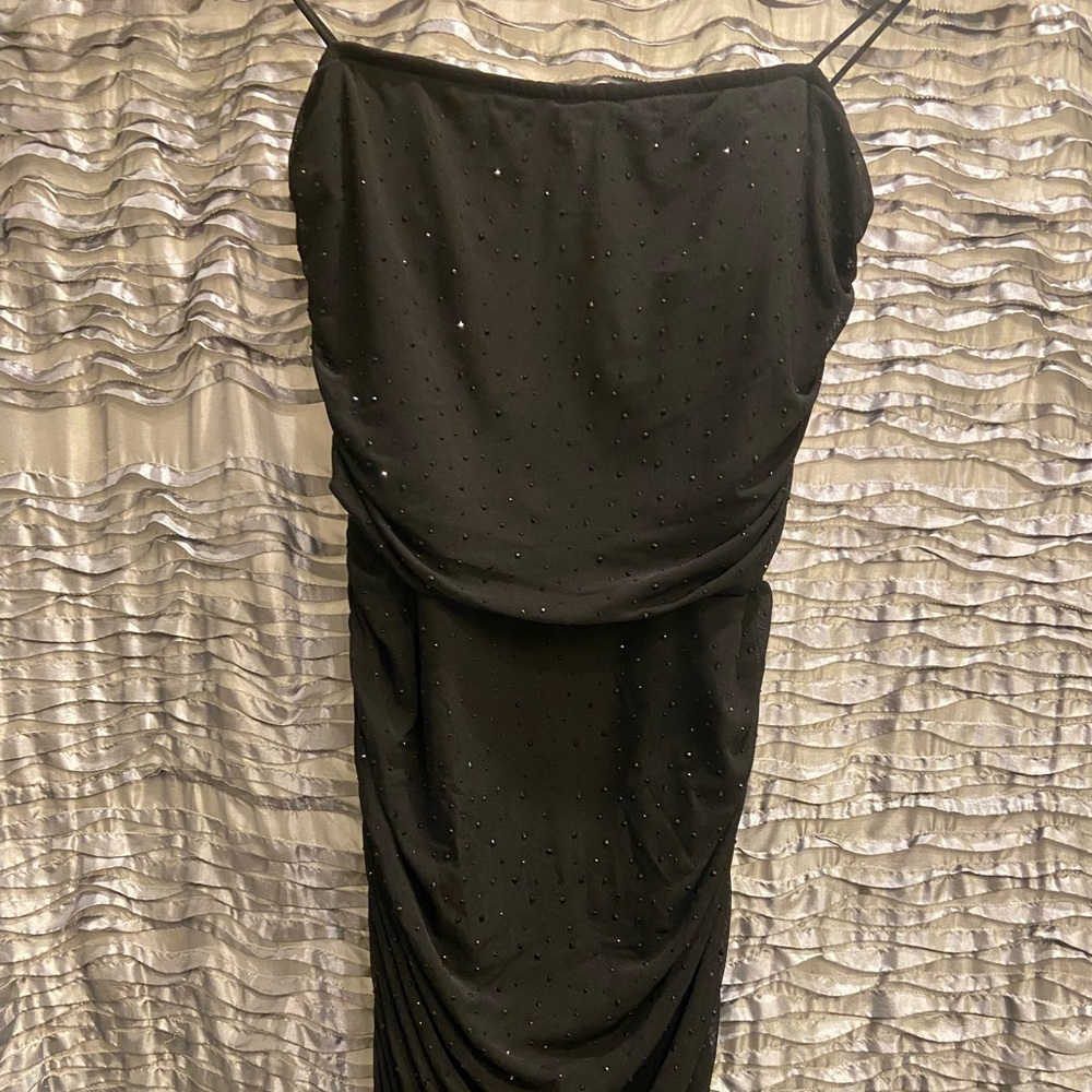 Windsor Black Sparkle Fitted Dress XS